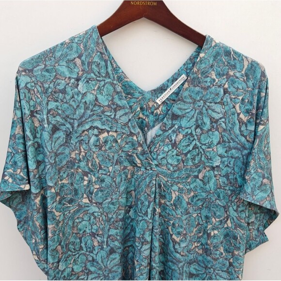 Peruvian Connection Delphi Dress Size Medium/Large Blue Green - Picture 5 of 10